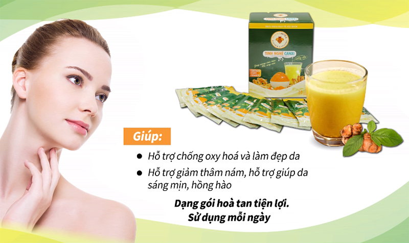 Bổ sung canxi vitamin D tinh nghệ canxi Honimore 4 tinh nghe canxi 1