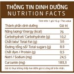 Thành phần dinh dưỡng của Sữa nghệ curcumin 288g
